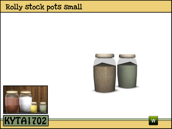 Sims 3 — Rolly stock pots small by Kyta1702 — Mesh by Kyta1702 @ TSR - more creations @ simline-design.com