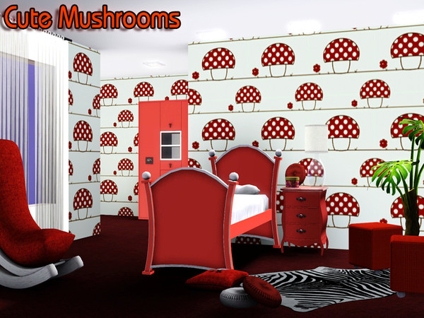 Sims 3 — Cute Mushrooms by TSR Archive — By Pralinesims /under Theme