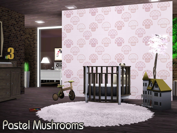 Sims 3 — Pastel Mushrooms by TSR Archive — By Pralinesims /under Theme