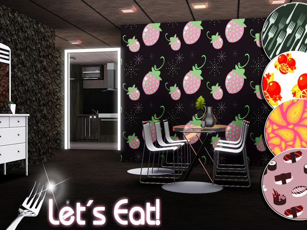 Sims 3 —  by TSR Archive — This set contains five new cute patterns! They all have 3 recolourable areas! We hope you like