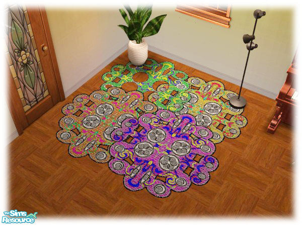 Sims 2 — Astract Rugs! by Leda-d — Maxis recolor! A very particular rugs! 