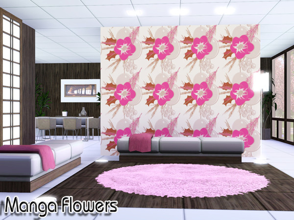 Sims 3 — Manga Flowers by TSR Archive — By Pralinesims /under Theme