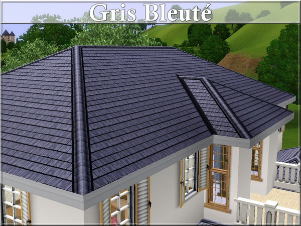 Sims 3 — Gris Bleute Slates with White Trim by lilliebou — par lilliebou de TSR, TSRAA