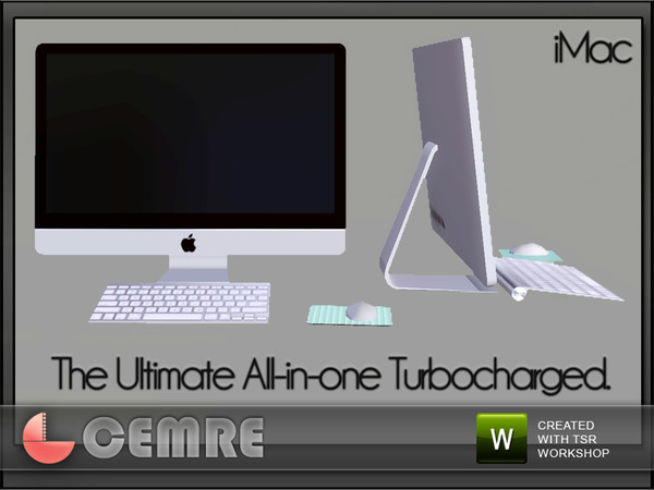 Sims 3 — Trunk Study Collection Apple iMac  by cemre — Trunk Study Collection Apple iMac by Cemre for thesimsresource.