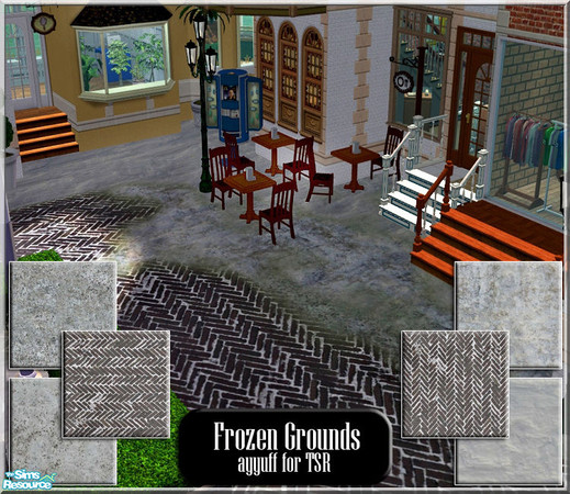 Sims 2 — Frozen Grounds by ayyuff — 6 snowy terrain paints