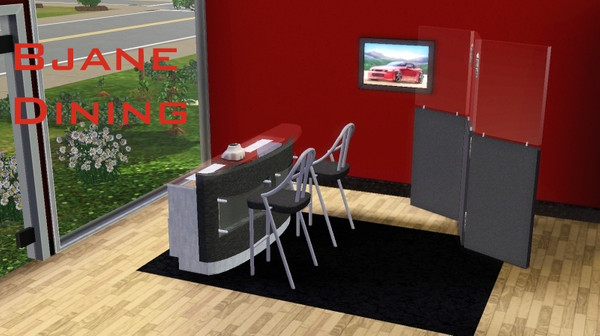 Sims 3 — BjaneDining Part2 by magicdawn — 3 new meshes in the second part of the Bjane Collection: A small bar, barstool