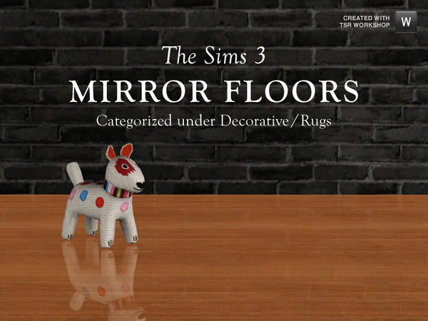 Sims 3 — Mirror Floors by Murano — Fully recolorable mirror floors in several sizes with different diagonal versions to