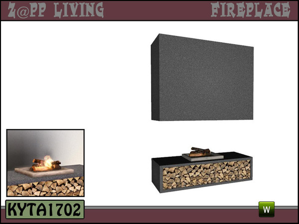 Sims 3 — Z@PP fireplace by Kyta1702 — Mesh by Kyta1702 @ TSR - more creations @ simline-design.com