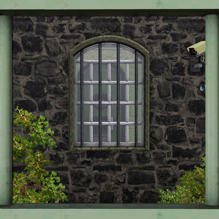 Sims 3 — Prison Recreational Window by Cyclonesue — A barred window that is just a little bit more generous with light