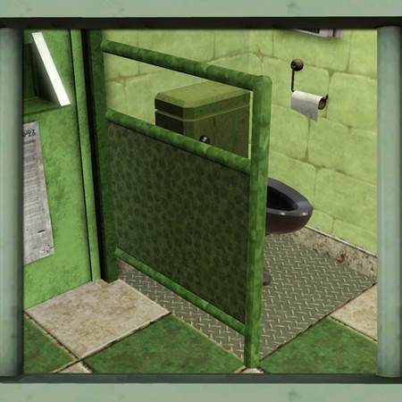 Sims 3 — Metal Panel Fence by Cyclonesue — Authoritarian architecture at its best - a metal panel fence to take the