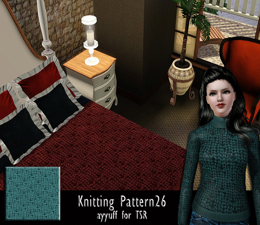 Sims 3 — Knitting Pattern26 by ayyuff — 