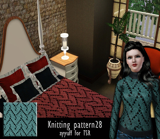 Sims 3 — Knitting Pattern28 by ayyuff — 