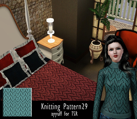 Sims 3 — Knitting Pattern29 by ayyuff — 