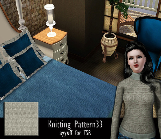 Sims 3 — Knitting Pattern33 by ayyuff — 
