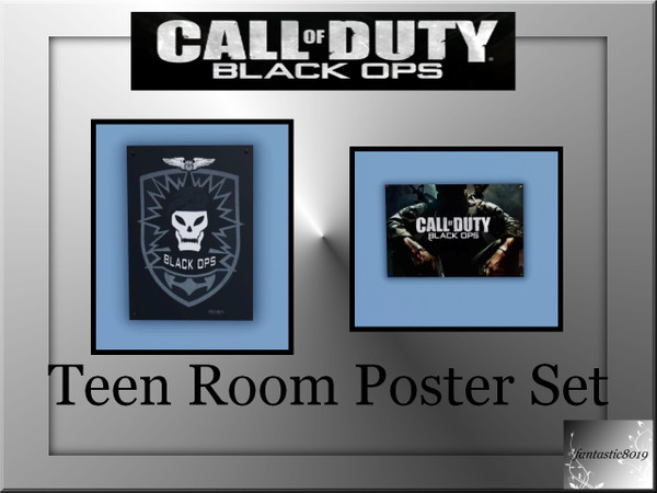 Sims 3 — COD Black Ops Posters by fantasticSims — Set includes 2 posters in 2 seperate files. Posters are not