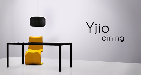 Sims 3 — Yjio dining by Falko — | FALKO MODERN STYLE | Set contains 4 objects including: dining table, dining chair,