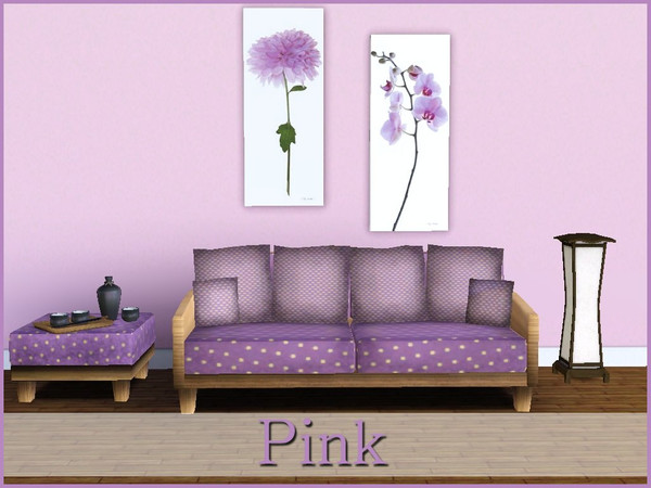Sims 3 — Pink by ziggy28 — A set of two lovely pink flowers, a pink orchid and a chinese pink. By the artist Katja