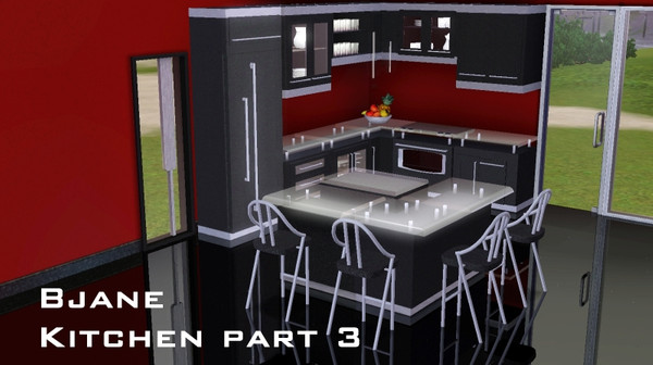 Sims 3 — Bjane Kitchen Part 3 by magicdawn — Okay... In this part are only two new meshes: The requested Refrigerator (I