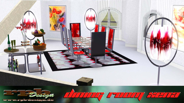 Sims 3 — diningroom xena by ruhrpottbobo — Dining Room Xena metal, acryl and cool materials