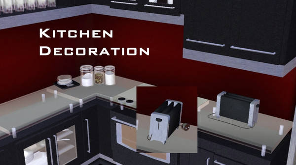 Sims 3 — Bjane Kitchen Deco by magicdawn — 3 new meshes: Kitchenscale, canister kitchen and toaster.