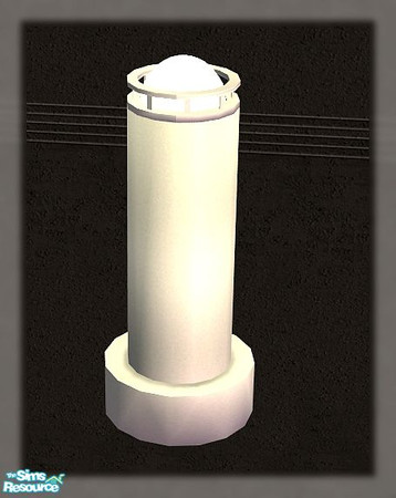 Sims 2 — Simtrol Pole Light MESH by SaeraMaples — Safe pole light for around the pumps to prevent accidents.
