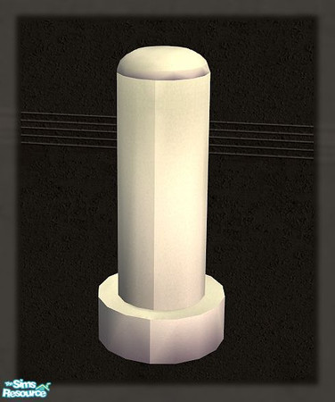 Sims 2 — Simtrol Deco Pole MESH by SaeraMaples — Car bumper to prevent accidents around the pumps.