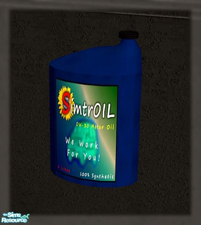 Sims 2 — Simtrol Oil MESH by SaeraMaples — Buyable Oil, for placement on the Simtrol shelf.