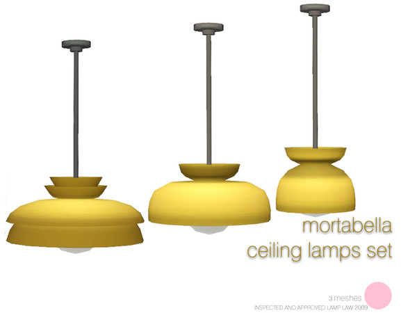 Sims 3 — Mortabella Ceiling Lamp Set by DOT — Mortabella Ceiling Lamp Set Sims 3 Lamps by DOT of The Sims Resource