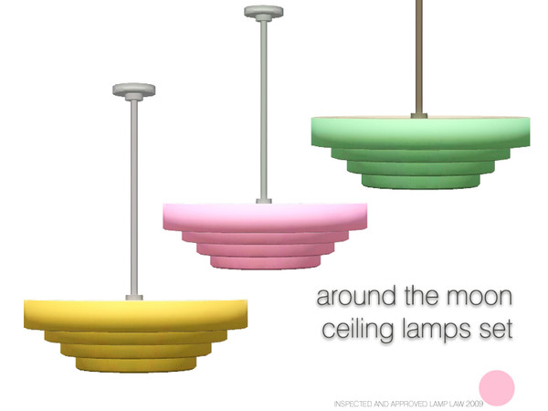 Sims 3 — Around The Moon Ceiling Lamp Set by DOT — Around The Moon Ceiling Lamp Set Sims 3 Lamps by DOT of The Sims