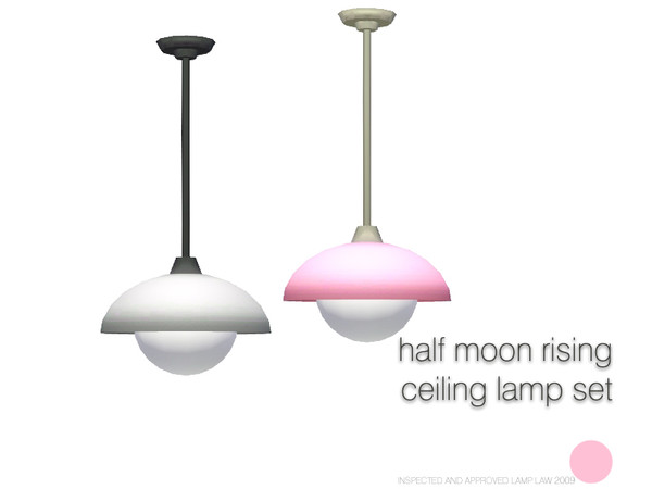 Sims 3 — Half Moon Rising Ceiling Lamp Set by DOT — Half Moon Rising Ceiling Lamp Set Sims 3 Lamps by DOT of The Sims