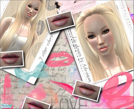 Sims 2 — Lipgloss set! by Adexinium2 — Lipglosses set - 7 other colors. http://i51.tinypic.com/xdlwo.jpg