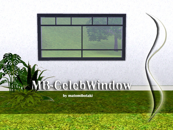 Sims 3 — MB-CelebWindow by matomibotaki — MB-CelebWindow by matomibotaki. New Mesh, recolorable