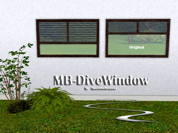 Sims 3 — MB-DiveWindow by matomibotaki — MB-DiveWindow by matomibotak.New mesh.recolorable
