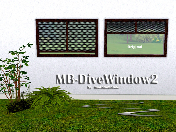 Sims 3 — MB-DiveWindow2 by matomibotaki — MB-DiveWindow2 by matomibotaki.New mesh. recolorable