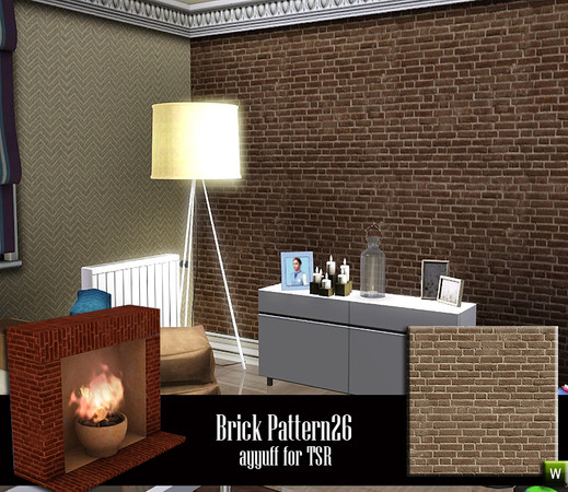 Sims 3 — Brick Pattern26 by ayyuff — Brick Pattern26 By ayyuff for TSR