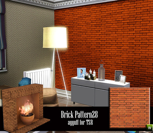 Sims 3 — Brick Pattern28 by ayyuff — Brick Pattern28 By ayyuff for TSR
