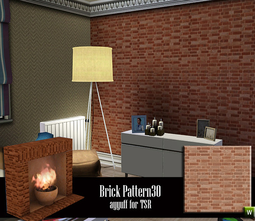 Sims 3 — Brick Pattern30 by ayyuff — Brick Pattern30 By ayyuff for TSR
