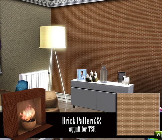Sims 3 — Brick Pattern32 by ayyuff — Brick Pattern32 By ayyuff for TSR