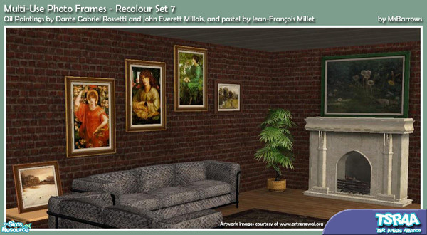Sims 2 — Multi-Use Photo Frames - Recolour Set 7 by MsBarrows — 