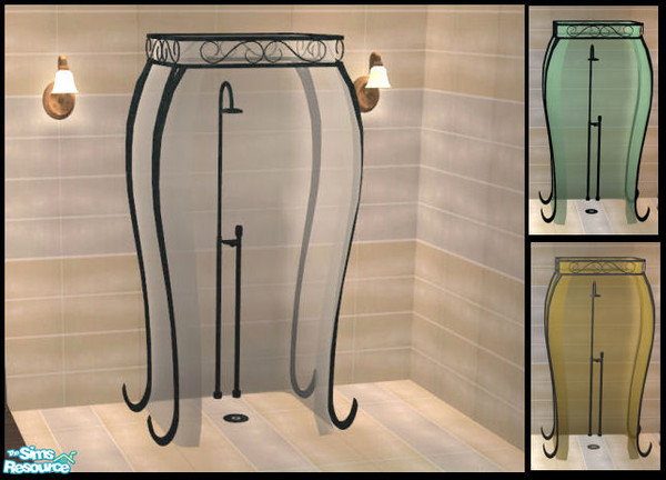 Sims 2 — Romance Shower by Elize-37sims — As requested - a shower to go with the Romance bathroom