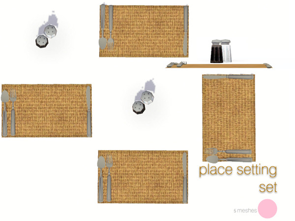 Sims 3 — Place Settings Set by DOT — Place Settings Set Sims 3 by DOT of The Sims Resource