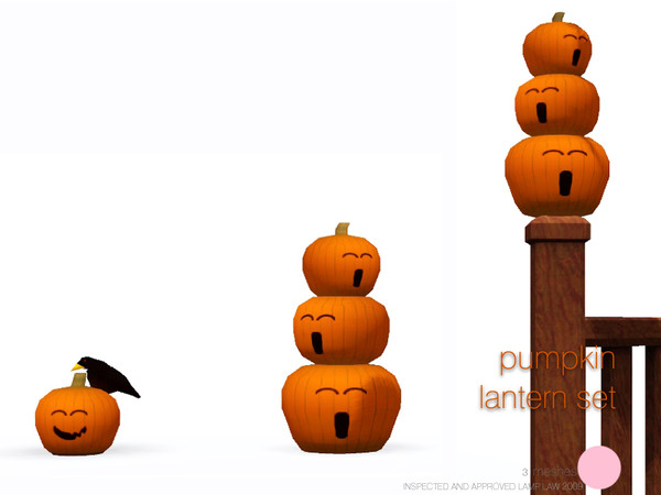Sims 3 — Pumpkin Lanterns Lamp by DOT — Pumpkin Lanterns Lamp Sims 3 Lamps by DOT of The Sims Resource