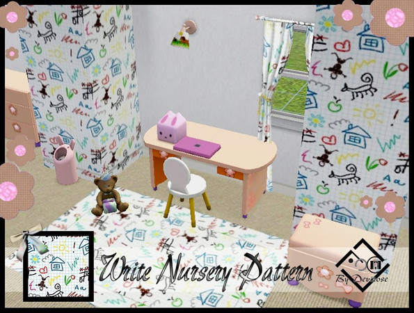 Sims 3 — Write Nursery Pattern by Devirose — Fantasia per i pi? piccini.-Pattern by Devirose