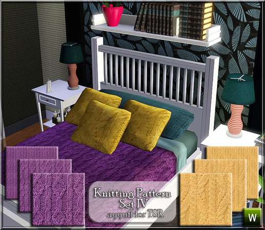 Sims 3 — Knitting Pattern Set IV by ayyuff — 6 new knitted patterns