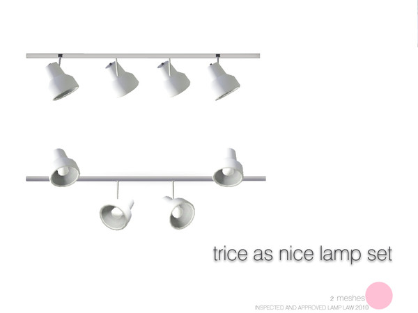 Sims 3 — Trice As Nice Lamp Set by DOT — Trice As Nice Lamp Set 2 Meshes Sims 3 Lamps by DOT of The Sims Resource