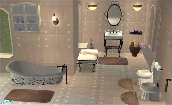 Sims 2 — Romance Bathroom by Elize-37sims — A romantic style bathroom