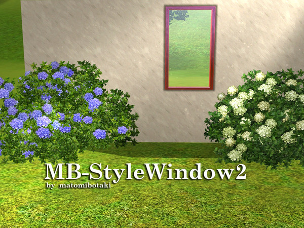 Sims 3 — MB-StyleWindow2 by matomibotaki — MB-StyleWindow2 by matomibotki, counter high window, new mesh, recolorable.