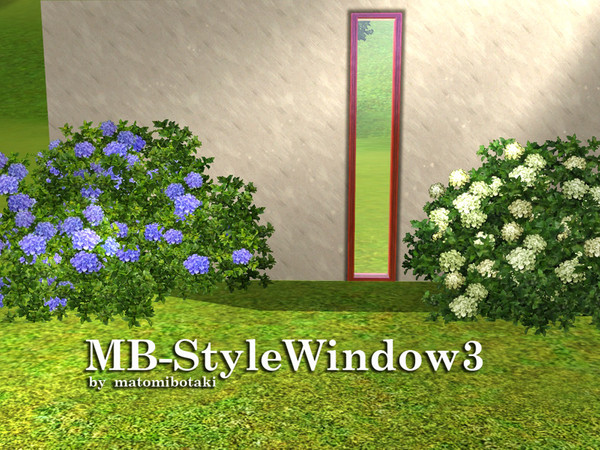 Sims 3 — MB-StyleWindow3 by matomibotaki — MB-StyleWindow3 by matomibotki,smaller window, new mesh, recolorable.