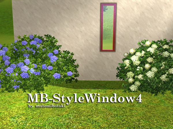 Sims 3 — MB-StyleWindow4 by matomibotaki — MB-StyleWindow4 by matomibotki, shorter and smaller window, new mesh,