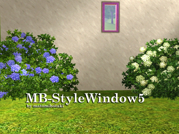 Sims 3 — MB-StyleWindow5 by matomibotaki — MB-StyleWindow5 by matomibotaki, very short and smaller window, new mesh,